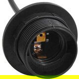 vidaXL obesek svetilka s 3 nosilci E27 Črna kovina | Shoptok.si