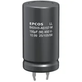 TDK Epcos B43504-A9107-M Elektrolitski kondenzator Uskočni 10 mm 100 µF 20 % (Ø x V) 22 mm x 35 mm 1 ST