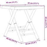  Sklopivi vrtni stolić 45 x 45 x 45 cm od bambusa | Eponuda.com