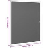  Mreža protiv insekata za prozore Antracit 110 x 130 cm | shoptok.hr