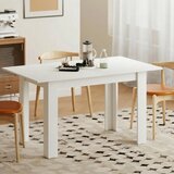  Razvlačivi blagovaonski stol 140/180 x 80 cm kuhinjski stol za 6-8 osoba za kuhinju blagovaonicu bijela | shoptok.hr