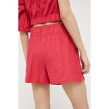 Abercrombie & Fitch Lanene kratke hlače roza barva | Shoptok.si