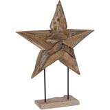 vidaXL Božična zvezda Rjava 60 x 5 x 75 cm Trden tikov les | Shoptok.si