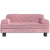  Krevet za pse ružičasti 70 x 45 x 30 cm baršunasti | shoptok.hr