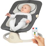  AI pametna dječja električna ljuljačka – tiho ljuljanje, daljinsko upravljanje i Bluetooth glazba | shoptok.hr