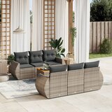  7-dijelni set vrtnih sofa sivi od poliratana Siva 70 x 62 x 69 cm | Shoptok.si