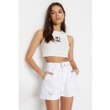 Trendyol Shorts - White - High Waist | Shoptok.si