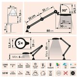 Extol LED prigušiva stona lampa sa lupom LED/10W/230V bela | Eponuda.com