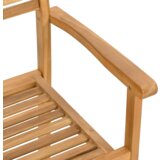 vidaXL Komplet za jedilnico v vrtu 5 pcs Rjava Trden tikov les | Shoptok.si