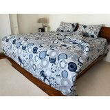  komplet posteljina D27, 200x220cm, belo-plava Cene