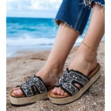 D/CEO Platform leopard sandals with straps Lagosa Cijene