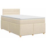  Boxspring krevet s madracem Krem 120 x 200 cm Tkanina - Krem 120 x 200 cm Dizajn linija | shoptok.hr