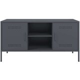 vidaXL TV omarica antracitna 100,5x39x50,5 cm jeklo | Shoptok.si