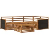  Set vanjskih sofa 5 pcs Prirodna 79 x 79 x 37 cm | shoptok.hr