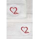 Foutastic Bijeli pamučan ručnik od frotira 70x140 cm Love – | shoptok.hr
