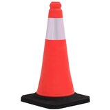 vidaXL Odsevni prometni stožci z močnimi podstavki 10 kosov 50 cm | Shoptok.si