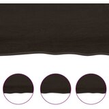 Stolna ploča tamnosmeđa 140x40x(2-4) cm obrađena hrastovina | shoptok.hr