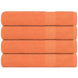 vidaXL Brisače za savno 4 kos oranžna 80x200 cm 360 g/m² 100% bombaž Cene
