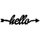 Lessentiel Maison zidna vešalica Hello, 68x22x2cm, Crna | ePonuda.com
