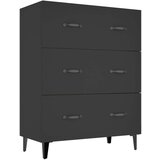  Komoda crna 69 5 x 34 x 90 cm od konstruiranog drva | shoptok.hr