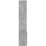  Visoka komoda siva boja betona 63x33x180 cm konstruirano drvo | shoptok.hr