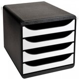 Multiform Predalnik T-Office Set, 4 predali, črn Cene