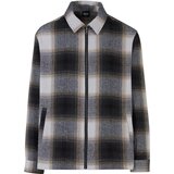 Urban Classics Men's zip shirt jacket beige/black | shoptok.hr
