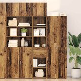 vidaXL Highboard Staro drvo 40 x 42,5 x 185 cm Konstruirano drvo | shoptok.hr