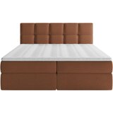 MID.YOU POSTELJA Z VZMETNICO 180 cm x 220 cm , les, tekstil, leseni material opečnato rjava | Shoptok.si