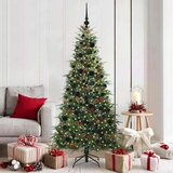 vidaXL Umjetno božićno drvce s nogom s stalakom Zelena 180 cm PE i PVC | shoptok.hr