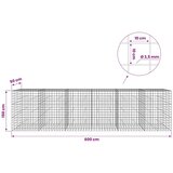  Gabion s žicom debljine 3 5 mm i mrežom 10x10 cm 600x50x150 cm - 50 cm 150 cm 600 cm | shoptok.hr