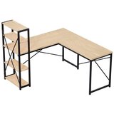  Kutni radni stol s policama Leader 5.9 Hrast 145 cm | shoptok.hr