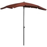  Vrtni suncobran sa stupom 200 x 130 cm terakota | shoptok.hr