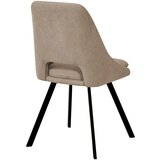 CARRYHOME STOL, kovina, tekstil rjavosiva | Shoptok.si