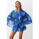 Trendyol Underwater Patterned Belted Mini Woven Kimono & Kaftan Cene