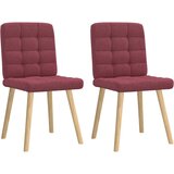 Maison Chic Jedilni stoli - Vzorci stoli 2 kosa vinsko rdeče blago A606, (22032259) | Shoptok.si