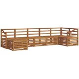  Set vanjskih sofa 7 kom. Prirodna 304 x 126,5 x 73 cm | shoptok.hr