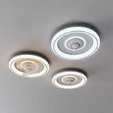 SULION Bela LED stropna svetilka z daljinskim upravljalnikom/z ventilatorjem Alan – | Shoptok.si