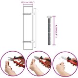  Ručke za ormarić 20 kom srebrne 160 mm od nehrđajućeg čelika | shoptok.hr