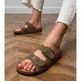 D/CEO Green cork-soled sandals with buckles Cloud | Shoptok.si
