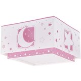 Dalber 63236S - Dečija plafonska svetiljka MOONLIGHT 2xE27/60W/230V ružičasta | Eponuda.com