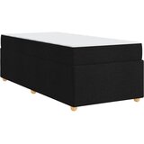  Krevetna konstrukcija s madracem Crna 100 x 200 cm tkanina | shoptok.hr