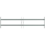  Rešetka za sigurnost prozora s 2 prekrižena nosača 3 kom. Srebrna 630-1140 mm | Shoptok.si