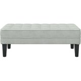  Klupa s jastukom Svijetlo siva 113 x 57 x 39 cm Baršun | Eponuda.com