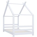  Okvir za dječji krevet od masivne borovine bijeli 80 x 160 cm | shoptok.hr