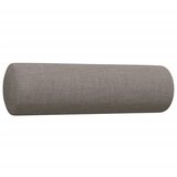  3-dijelni set sofa s ukrasnim jastucima smeđesivi od tkanine | Eponuda.com
