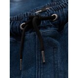Ombre Men's denim jogger pants with rips and zippers - dark blue | Eponuda.ba