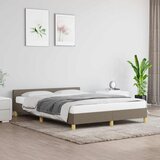 Maison Chic Posteljni okvir - Dvoposteljna postelja - Zakonska postelja brez vzmetnice taupe 140x190 cm blago-J12639, (21769487) | Shoptok.si