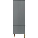  Ormar MOLDE sivi 90 x 55 x 175 cm od masivne borovine | shoptok.hr