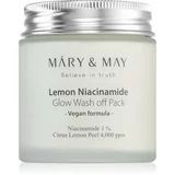 MARY & MAY Lemon Niacinamid vlažilna in posvetlitvena maska 125 g